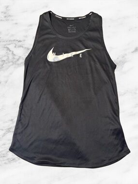 Nike Black Tank Top with Silver Swoosh